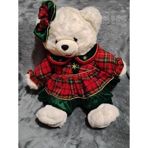 1999 Kmart 24" Snowflake Teddy White Plush Stuffed Animal